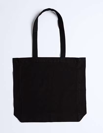 Printwear Sac en Coton avec Soufflets de Fond et Latéraux, Blue (ca. Pantone 2935U-HKS 43-44) 38 x 42 x 10 cm, XT95