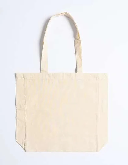 Printwear Baumwolltasche mit Boden- und Seitenfalten, Natural 38 x 42 x 10 cm, XT95