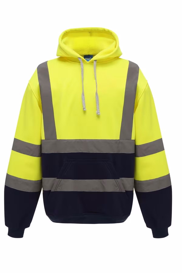 YOKO Hi-Vis Pull-Over Hoodie Black XL (YK05), YK05