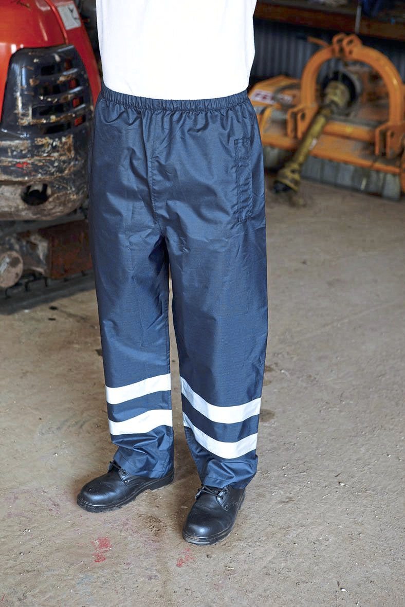 YOKO Hi-Vis Regenhose mit reflektierenden Bändern, Hi-Vis Orange S, YK461