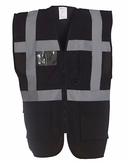 YOKO Safety Vest with Reflective Stripes and Pockets, Paramedic Green M, YK801