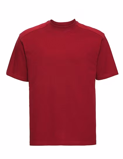 Russell Russell Cotton T-Shirt with Double Stitching, Classic Red S, Z010