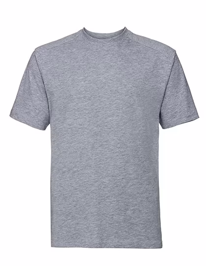 Russel Russell Baumwoll T-Shirt mit Doppelnaht, Light Oxford (Heather) L, Z010