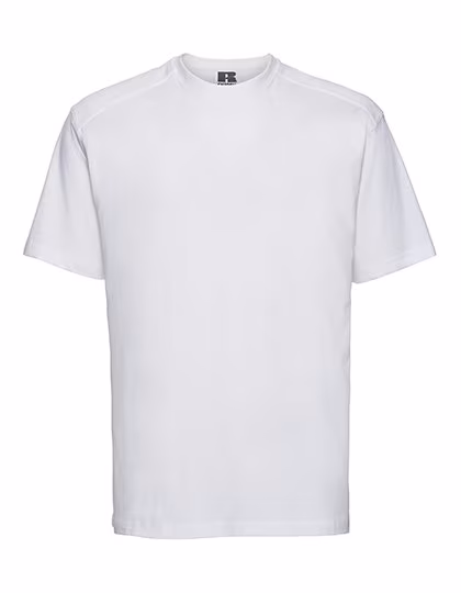 Russel Russell Baumwoll T-Shirt mit Doppelnaht, White S, Z010