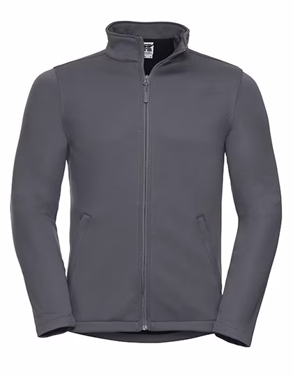 Russell Softshell Jacket with Microfleece Lining for Men, Convoy Grey (Solid) XL, Z040M