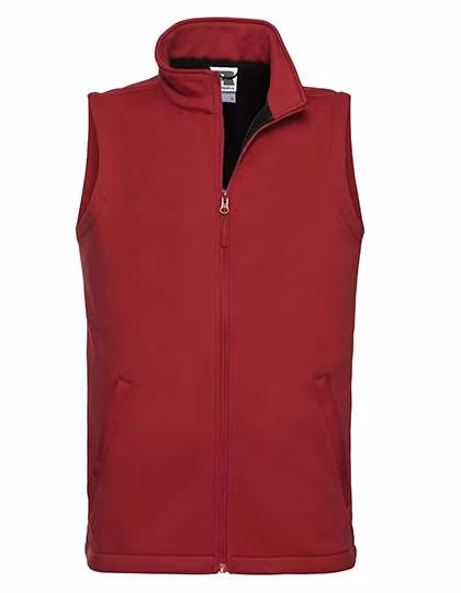 Russel Atmungsaktive Softshell-Weste mit Teflon-Beschichtung, Classic Red XL, Z041M