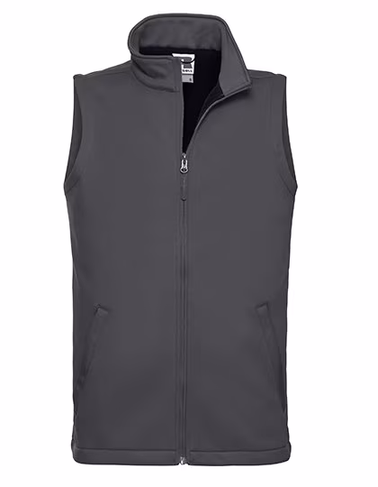 Russel Atmungsaktive Softshell-Weste mit Teflon-Beschichtung, Convoy Grey (Solid) XXL, Z041M