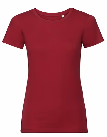 Russel Pure Organic T-Shirt Près du Corps en Coton Bio, Classic Red S, Z108F