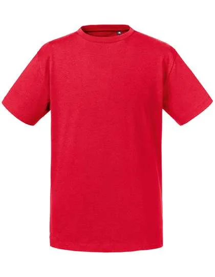 Russel Pure Organic Bio-Baumwolle T-Shirt mit schmalem Kragen, Classic Red 140 (XL), Z108K