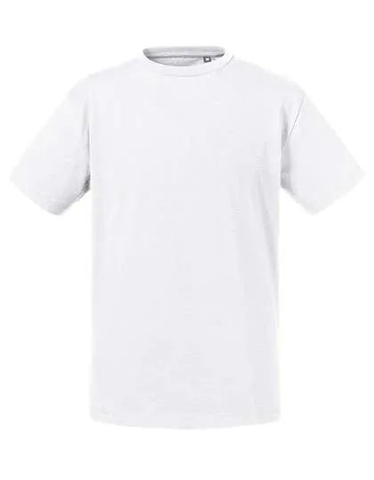 Russel Pure Organic Bio-Baumwolle T-Shirt mit schmalem Kragen, White 128 (L), Z108K