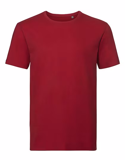 Russel Pure Organic Bio-Baumwoll T-Shirt mit modernem Schnitt, Classic Red M, Z108M
