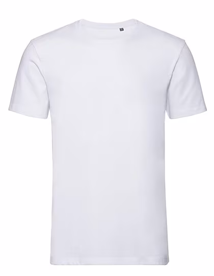 Russell Pure Organic Organic Cotton T-Shirt with Modern Cut, White XS, Z108M