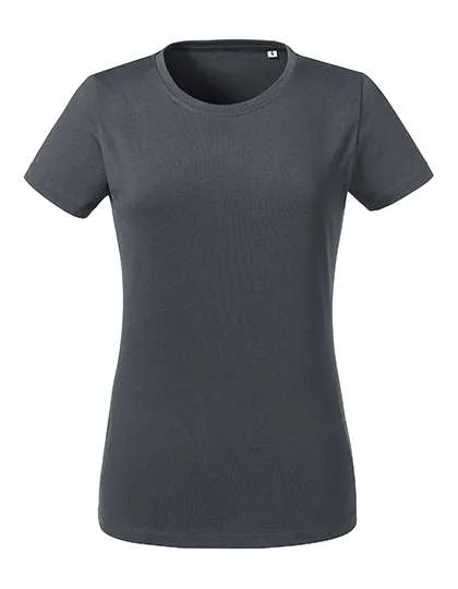 Russel Pure Organic T-Shirt aus 100% Bio-Baumwolle für Damen, Convoy Grey (Solid) S, Z118F