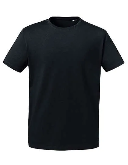 Russell Pure Organic Organic Cotton T-Shirt with Optimal Fit in, Black XS, Z118M