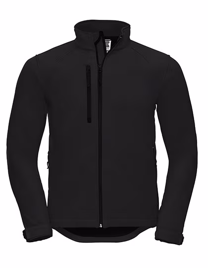 Russel Atmungsaktive Softshell-Jacke mit Taschen, Black 3XL, Z140