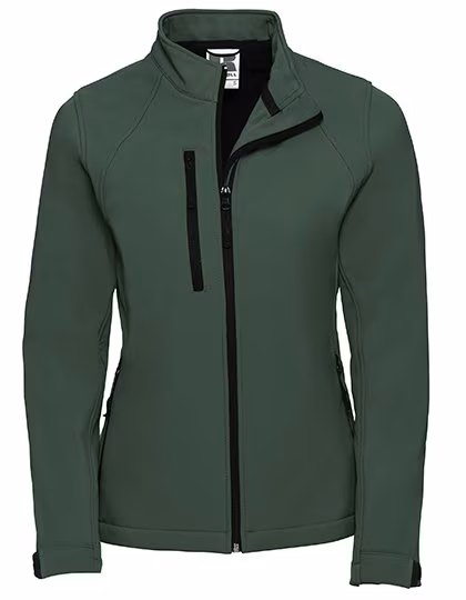 Russel Giacca Softshell con fodera in Pile da Donna, Bottle Green XL, Z140F