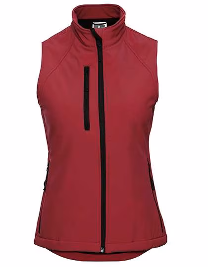 Russel Softshell Weste mit Taschen für Damen, Classic Red XS, Z141F