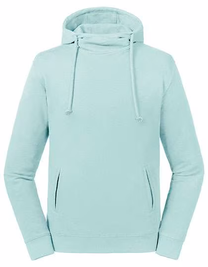 Russell Pure Organic Organic Cotton Hooded Pullover High Collar, Stone 3XL, Z209M