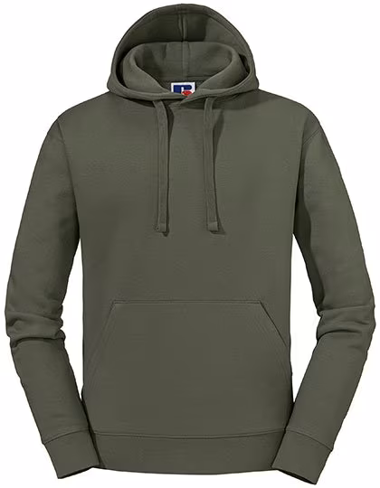 Russel Langarm Sweatshirt mit doppellagiger Kapuze, Olive M, Z265