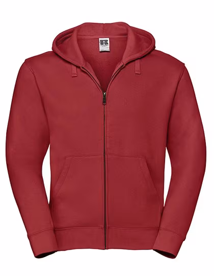 Russel Authentischer Sweatjacke mit Zip-Kapuze, Classic Red XXL, Z266