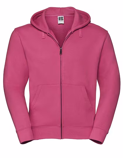 Russel Authentischer Sweatjacke mit Zip-Kapuze, Fuchsia XL, Z266