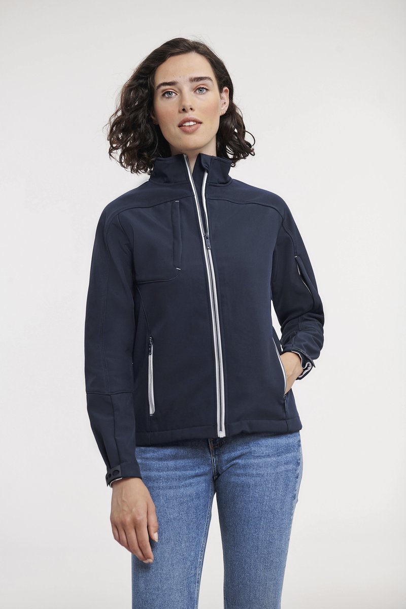 Russel Softshell-Jacke mit Bionic-Finish® für Damen, Black XS, Z410F