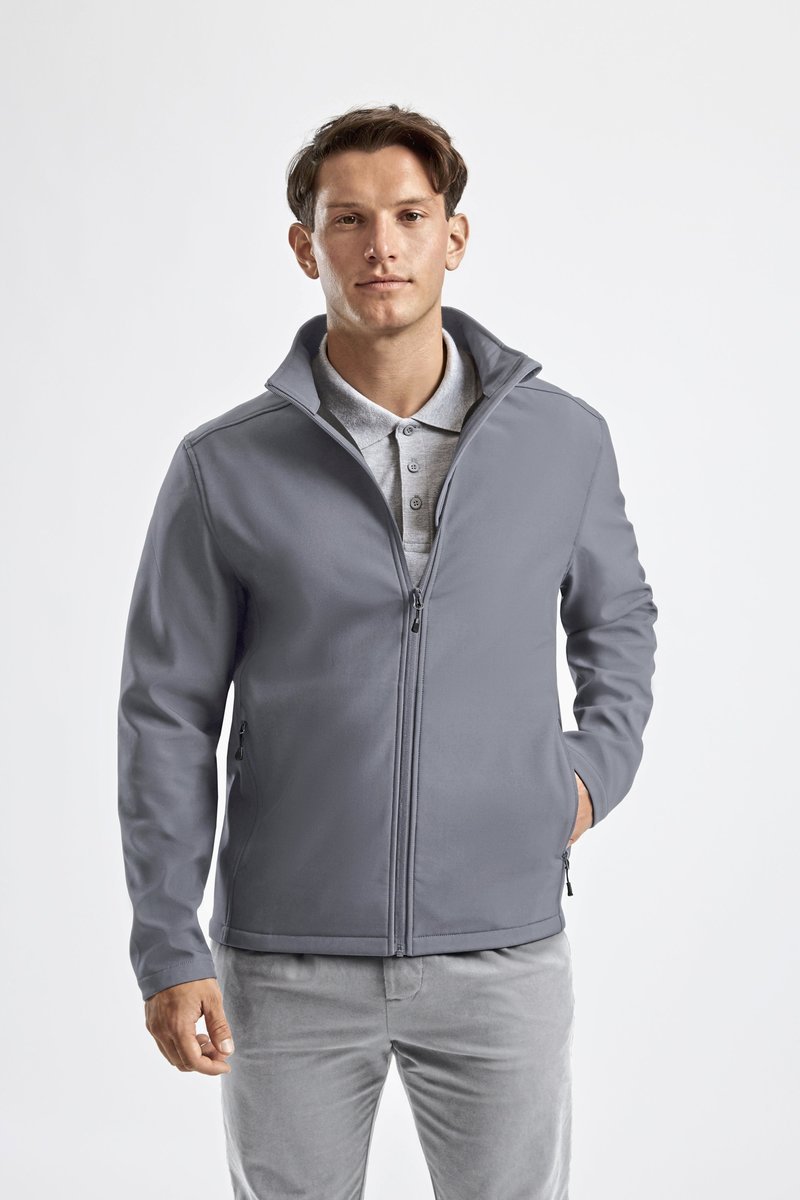 Russel Wasserabweisende Softshell-Jacke mit Fleecefutter, Black S, Z420