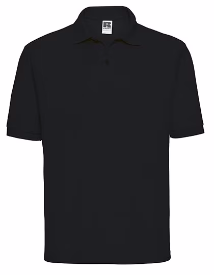 Russel Polo in Cotone ring-spun, Black XS, Z539