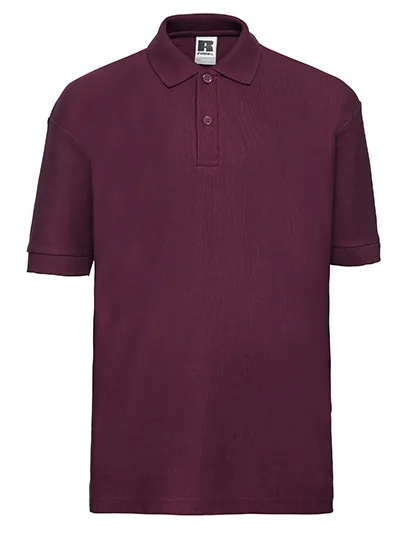Russel Polo Shirt aus Baumwolle mit Piquéstoff für Kinder, Burgundy 90 (XS), Z539K