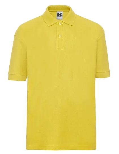 Russel Polo Shirt aus Baumwolle mit Piquéstoff für Kinder, Yellow 90 (XS), Z539K
