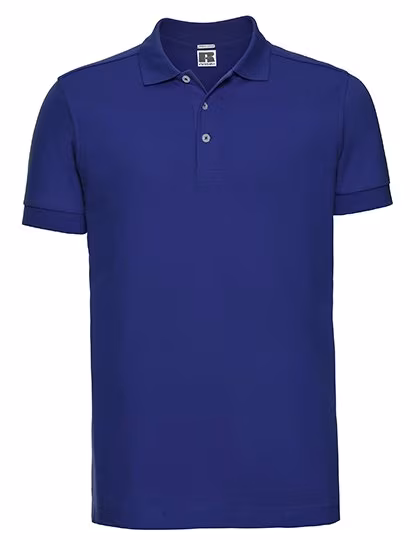 Russel Figurnahes Polo mit Fischgrät-Seitenschlitzen, Bright Royal M, Z566