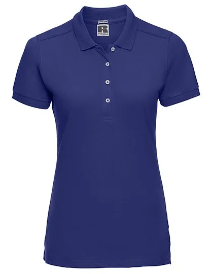 Russel Slim Fit Stretch Polo-Shirt für Damen, Bright Royal XL, Z566F