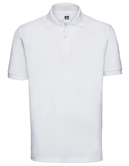 Russel Kurzarm-Polo-Shirt aus 100% Baumwolle, White 3XL, Z569