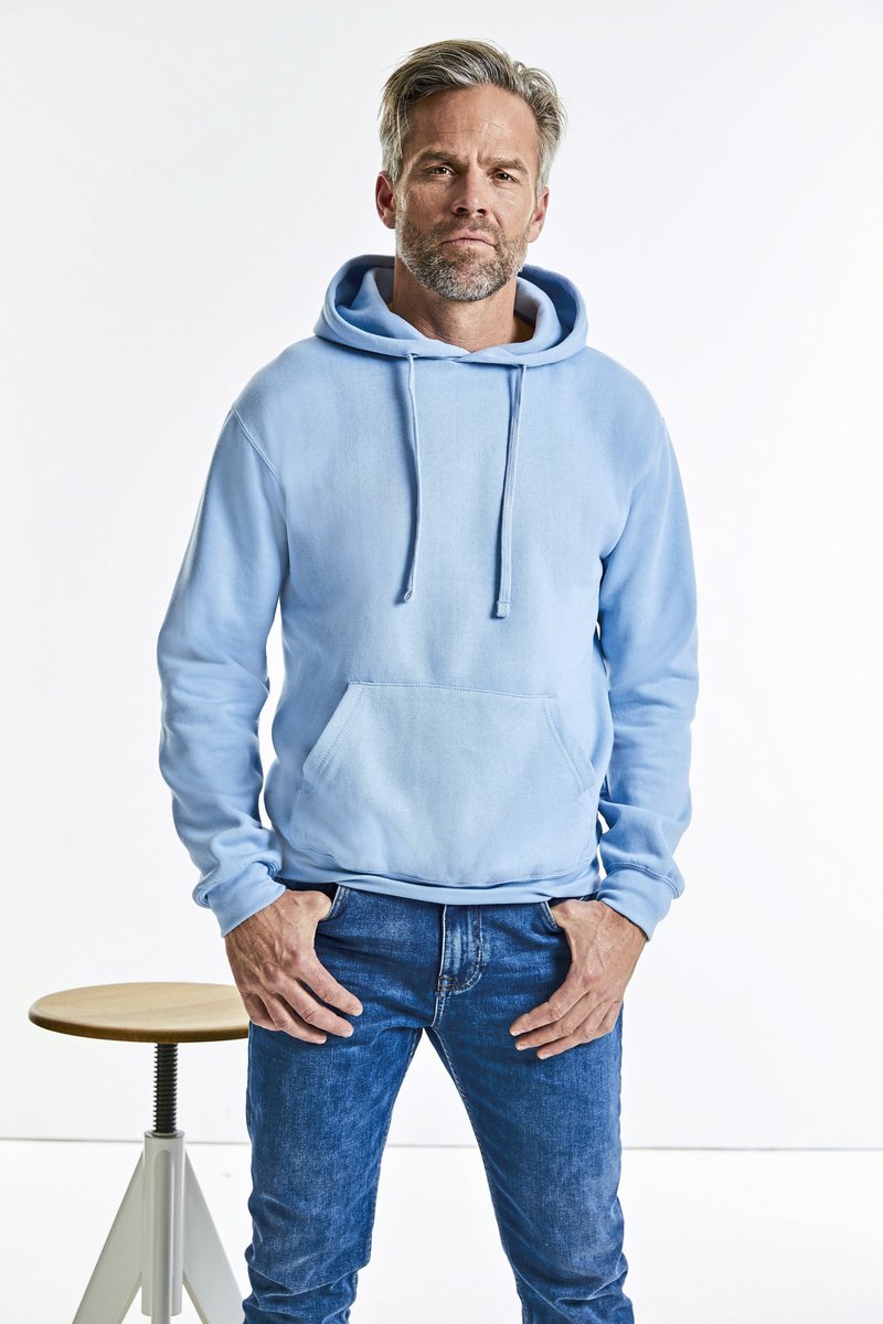 Russel Langarm-Hoodie mit Kapuze und Kängurutasche, Black XS, Z575N