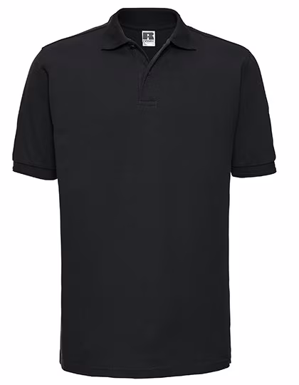 Russel Poloshirt aus Baumwolle mit Strukturstreifen, Sky L, Z599