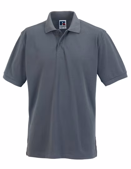 Russel Poloshirt aus Baumwolle mit Strukturstreifen, Convoy Grey (Solid) XXL, Z599