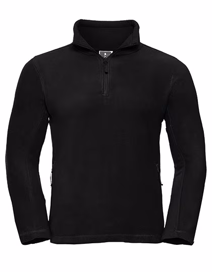 Russel Pullover in Pile con collo Cadet e Zip, Black XS, Z8740