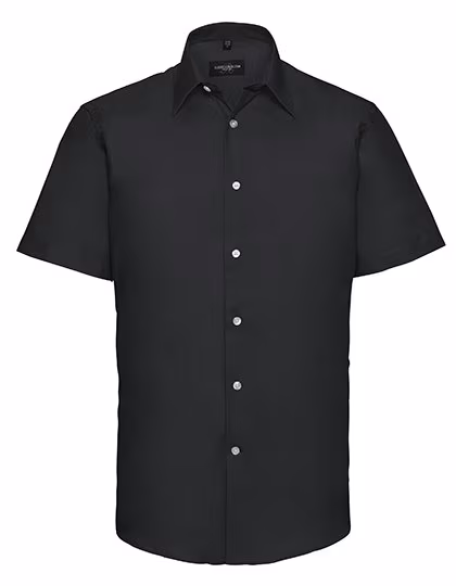 Russell Collection Camicia Oxford sagomata in Cotone 70%, Black 3XL (47/48), Z923