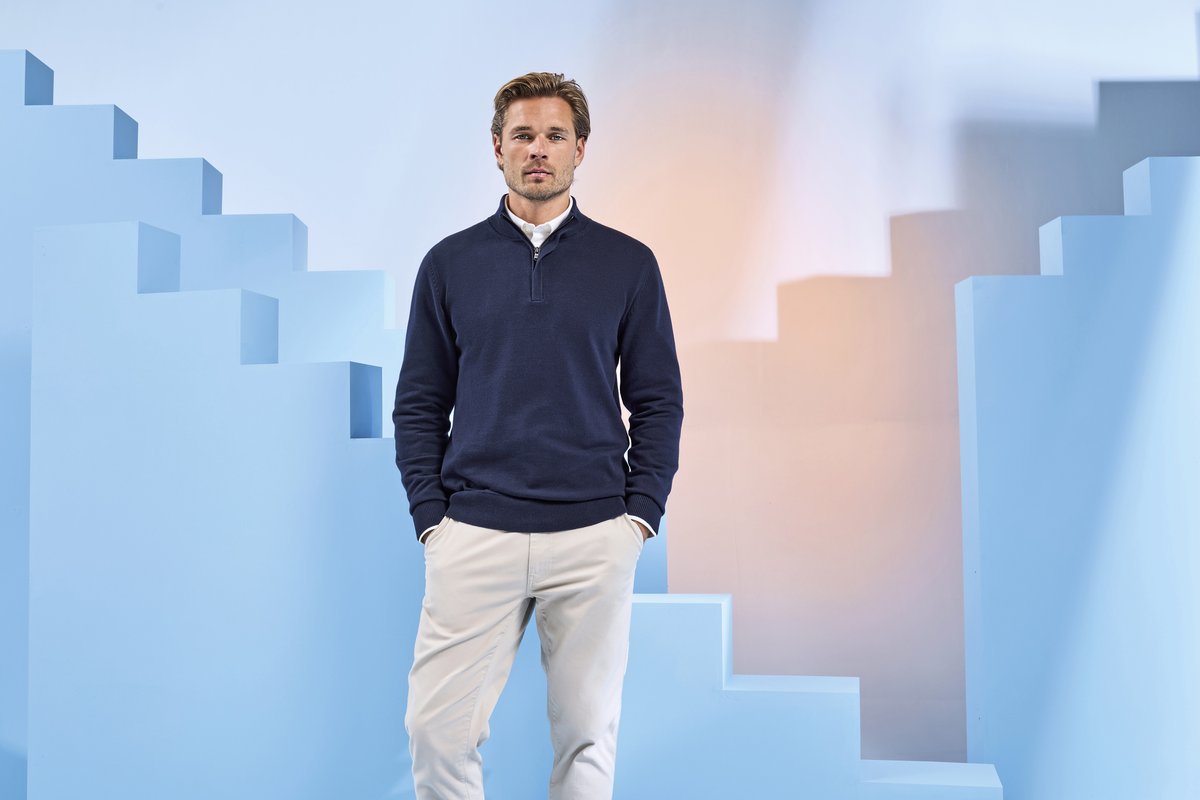 Men´s Cotton Blend 1/4 Zip Sweater
