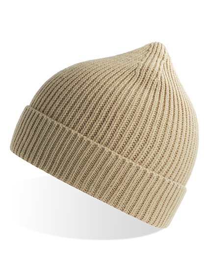 Atlantis Beanie Andy durable en matière recyclée – Beige