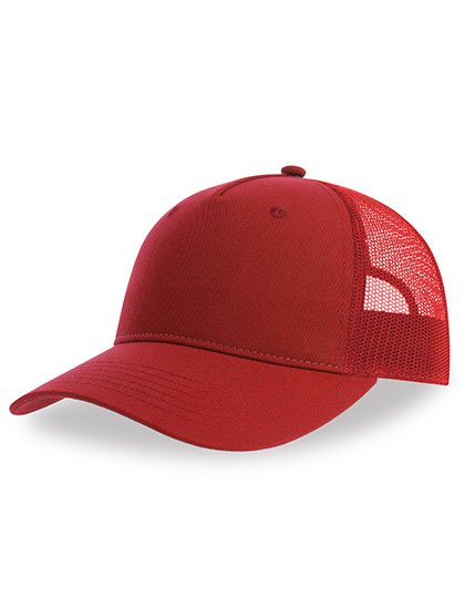 Atlantis Zion Cap aus recyceltem Polyester-Twill, Navy/White One Size, AT107 – Red/Red