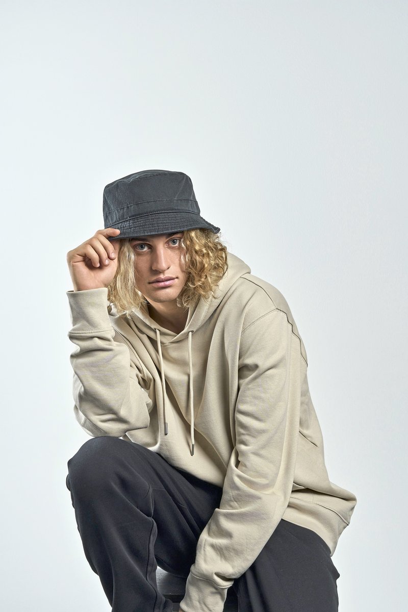 Atlantis Bucket-Hat aus Chino-Baumwolle mit Schweißband