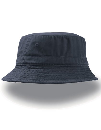 Atlantis Bucket-Hat in Cotone chino con fascia tergisudore – Navy