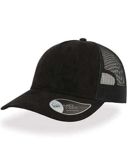 Atlantis Rapper Suede Cap mit Mesh-Detail