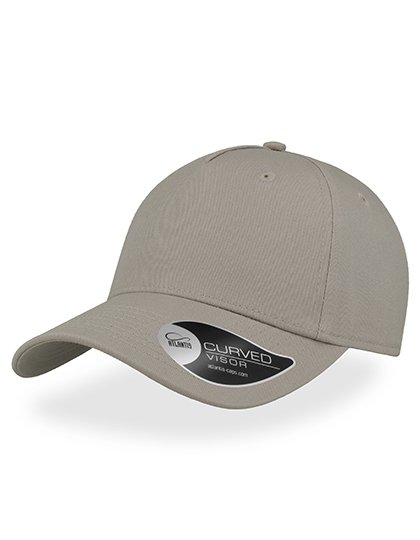 Atlantis Sports Cap made of Cotton Twill with Visor – Light Grey