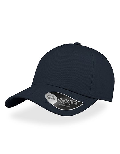Atlantis Sports Cap made of Cotton Twill with Visor – Navy