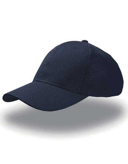 Atlantis Cap structurée en polyester avec fermeture velcro – Navy