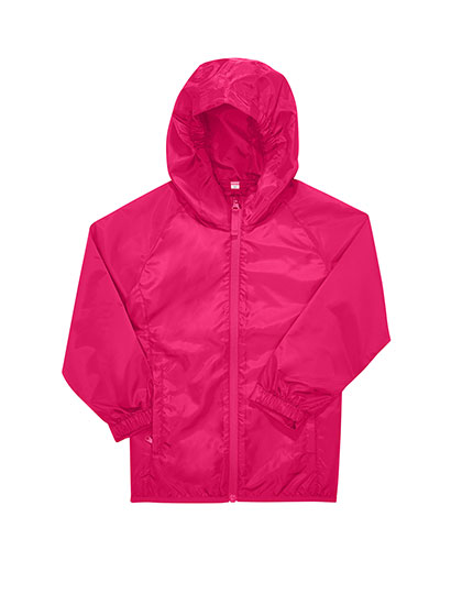 Kids #Reset Windbreaker – Magenta Pink