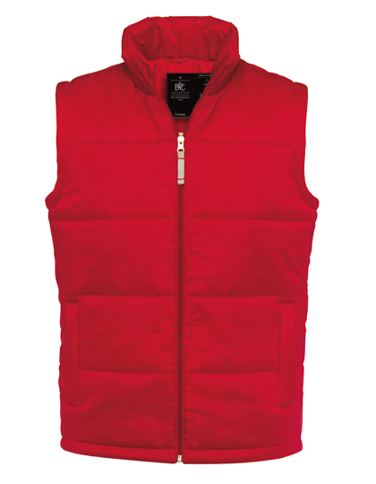 B&C COLLECTION Gilet effetto piuma da Uomo – Red