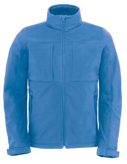 B&C COLLECTION Softshell-Jacke mit Balaclava-Kapuze für Herren – Azure